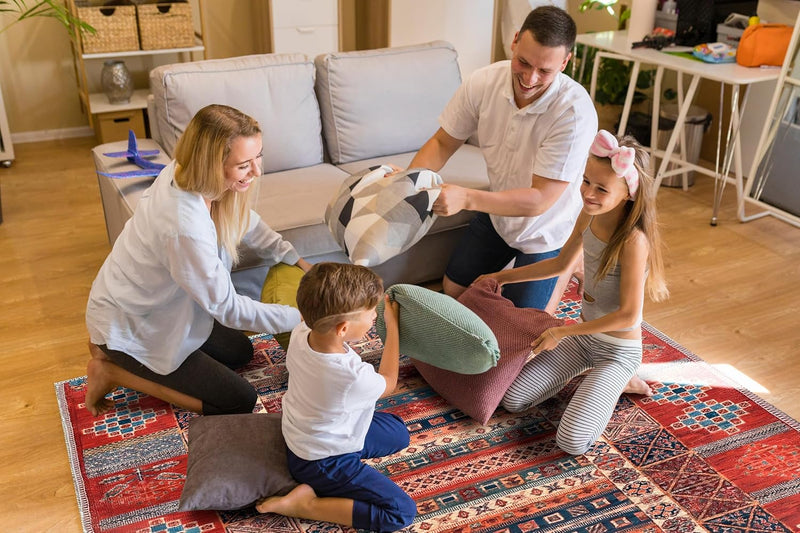 Washable Area Rugs for Living Room Traditional Carpet