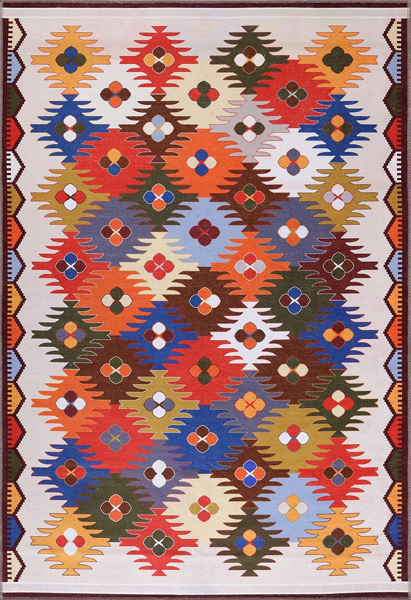 Washable Area Rugs for Living Room Traditional Carpet