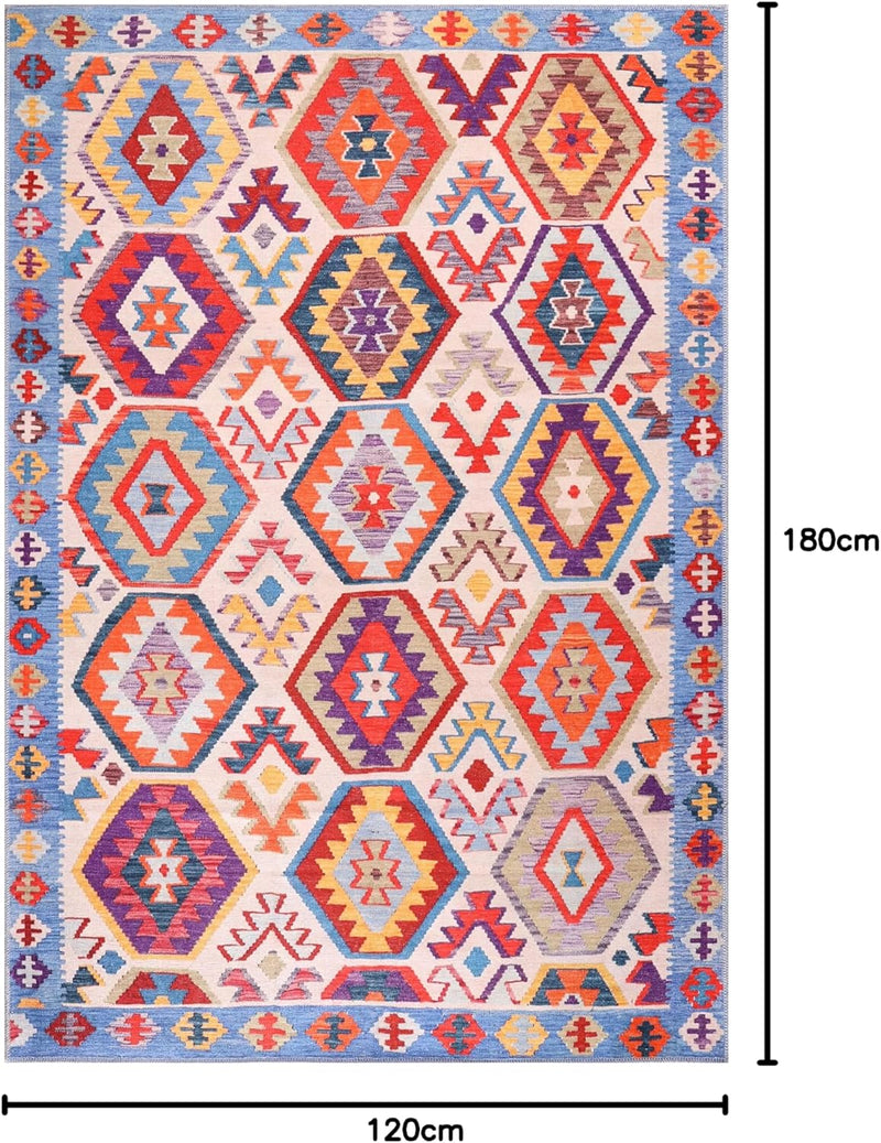 Washable Area Rugs for Living Room Traditional Carpet