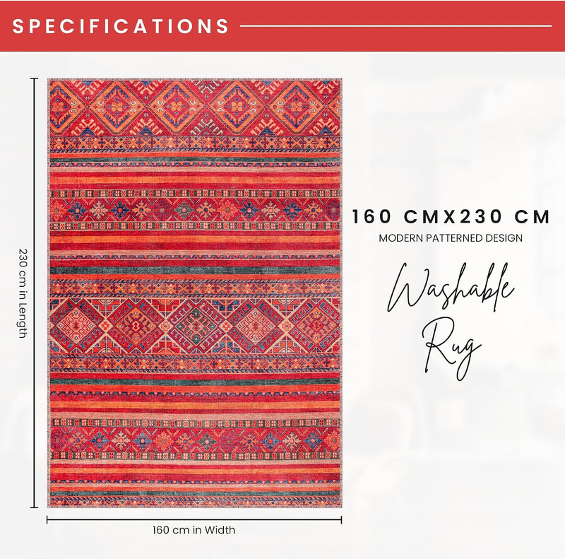 Washable Area Rugs for Living Room Traditional Flatweave