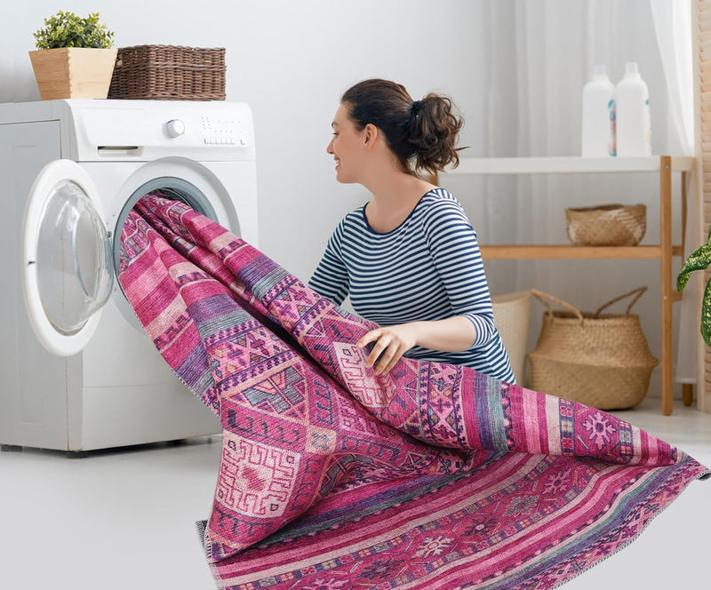 Washable Area Rugs for Living Room Traditional Carpet