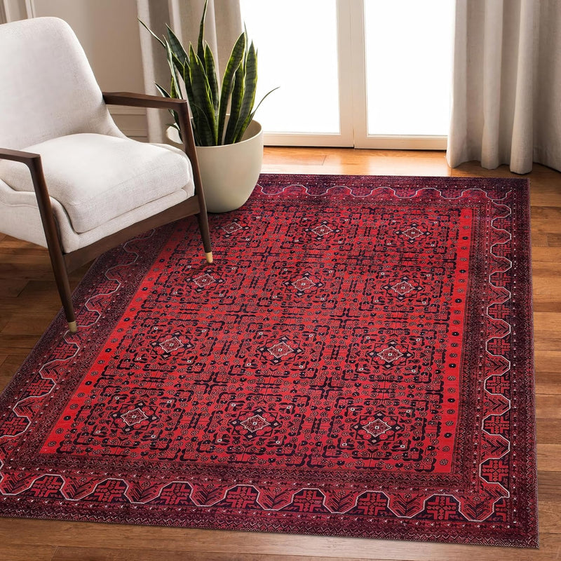Washable Area Rugs for Living Room Traditional Carpet