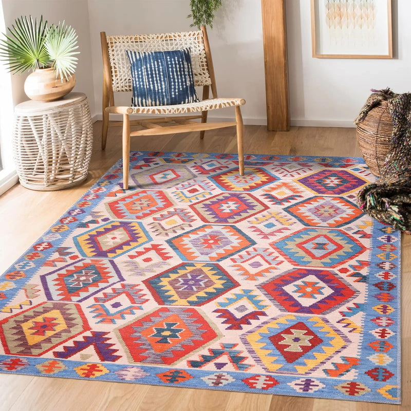 Washable Area Rugs for Living Room Traditional Carpet