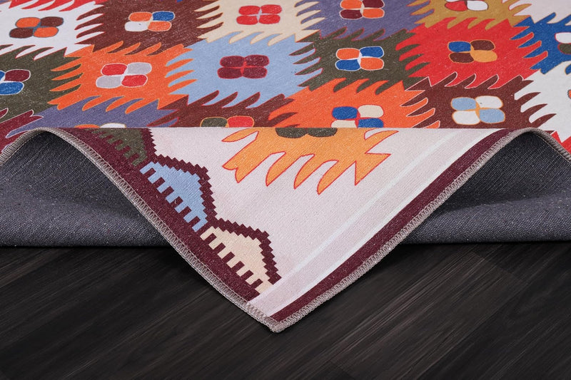 Washable Area Rugs for Living Room Traditional Carpet