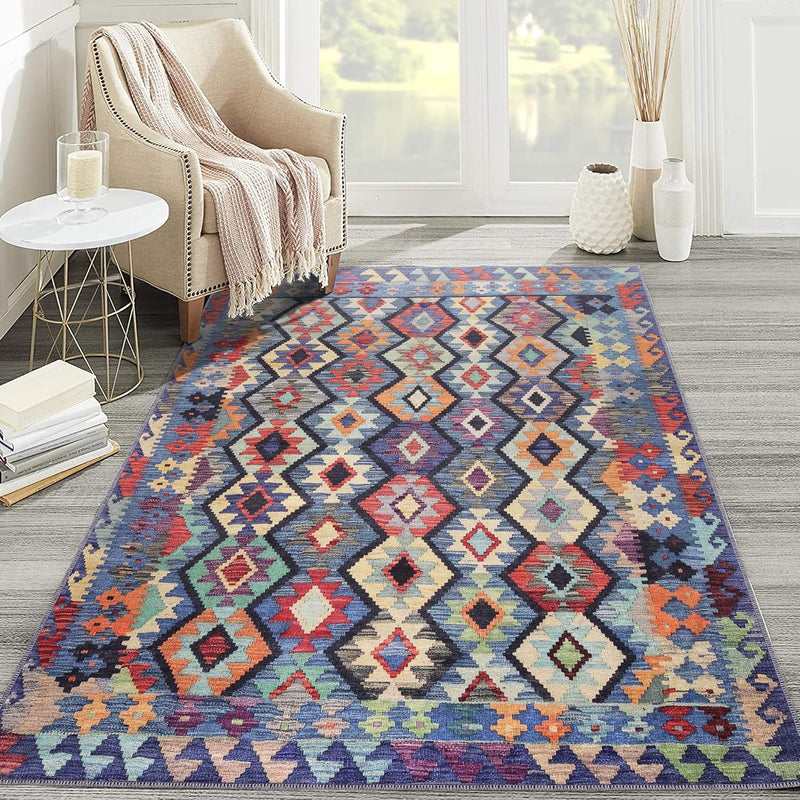 Washable Area Rugs for Living Room Traditional Flatweave