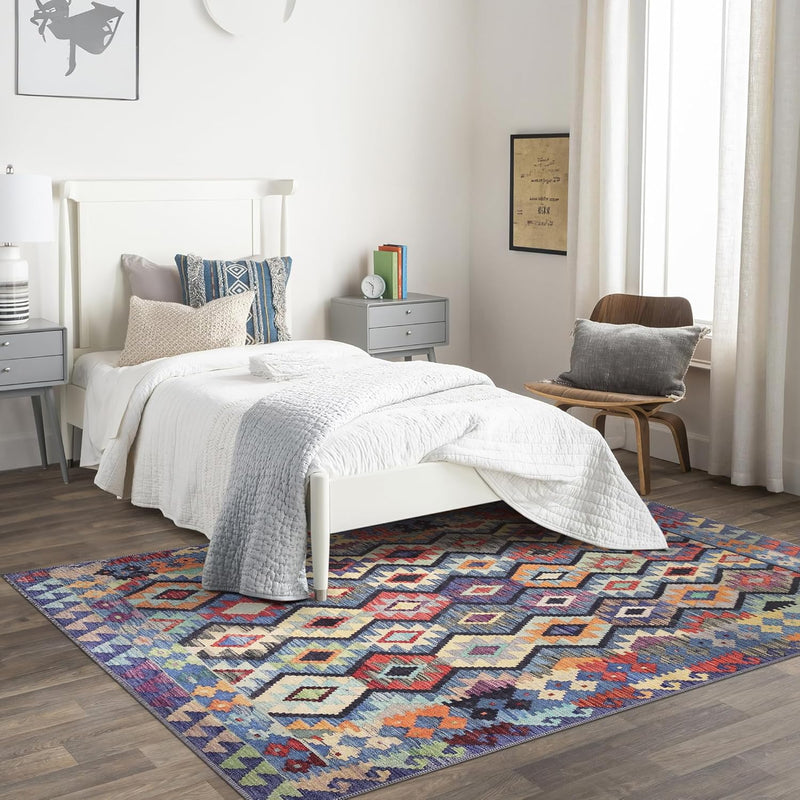 Washable Area Rugs for Living Room Traditional Flatweave