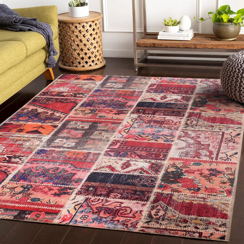 Washable Area Rugs for Living Room Traditional Carpet