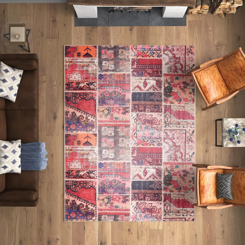Washable Area Rugs for Living Room Traditional Carpet