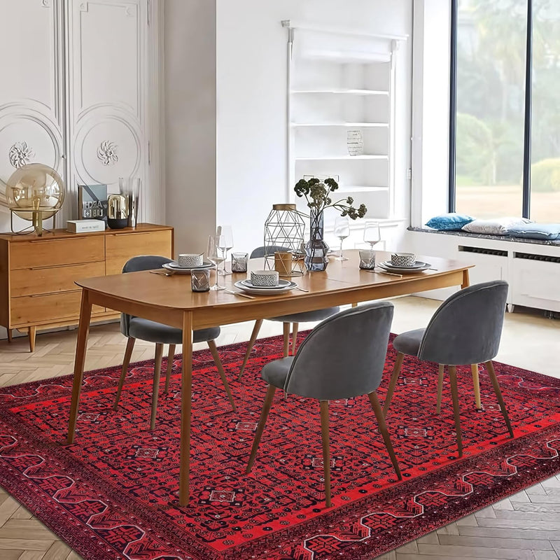Washable Area Rugs for Living Room Traditional Carpet