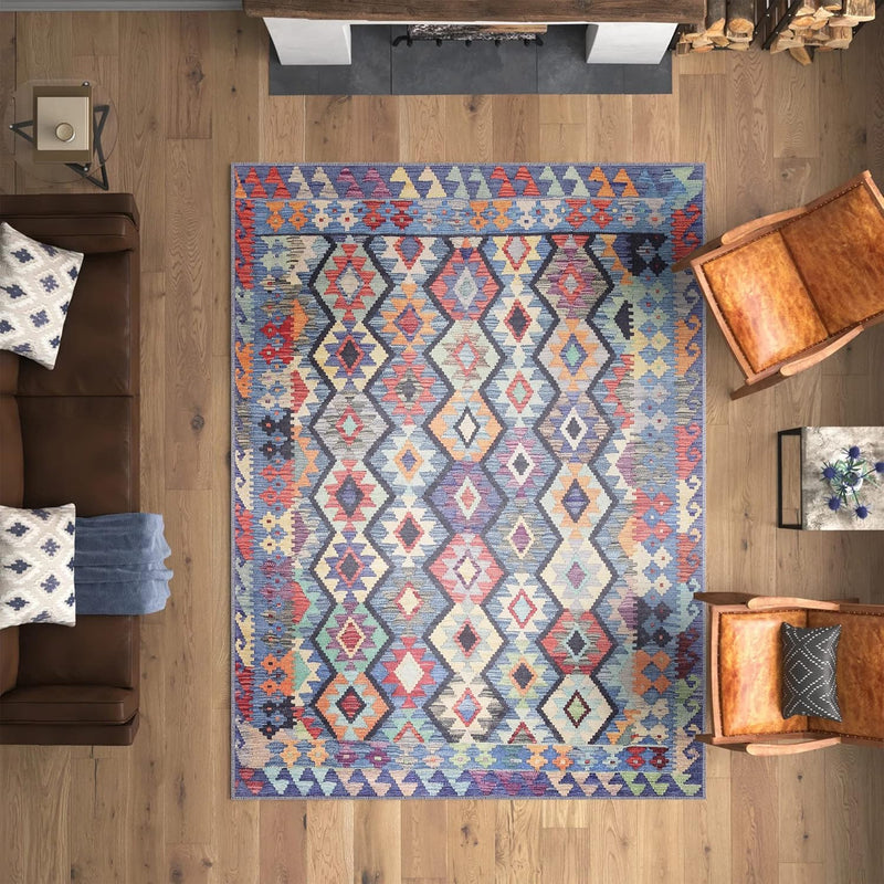 Washable Area Rugs for Living Room Traditional Flatweave