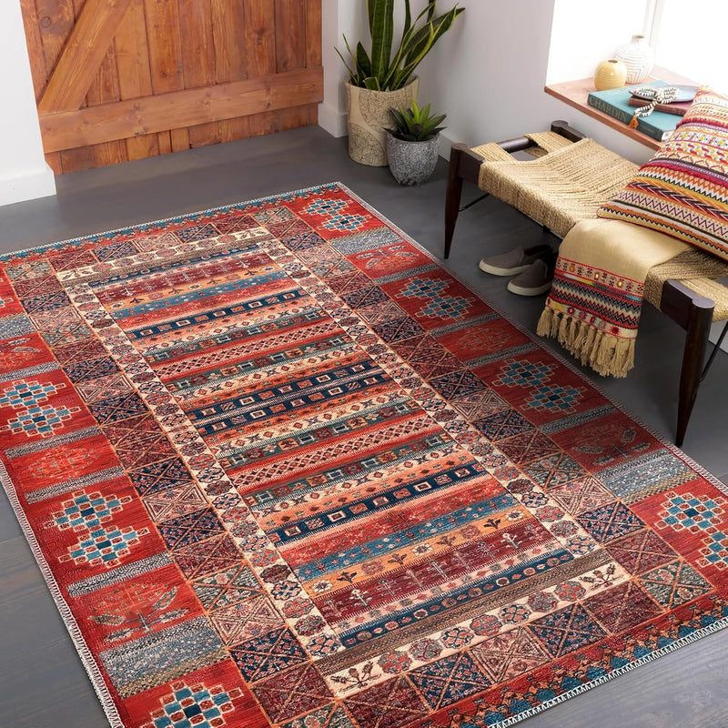 Washable Area Rugs for Living Room Traditional Carpet