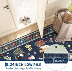 Washable Cat Area Rug Low Pile