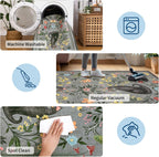 Washable Cat Area Rug Low Pile