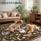 Washable Cat Area Rug Low Pile