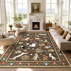 Washable Cat Area Rug Low Pile