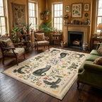 Washable Cat Area Rug Low Pile