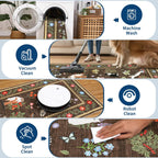 Washable Cat Area Rug Low Pile