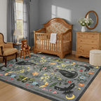 Washable Cat Area Rug Low Pile