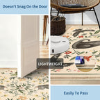 Washable Cat Area Rug Low Pile