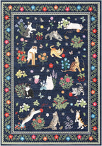 Washable Cat Area Rug Low Pile
