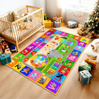 Washable Kids Rug for Playroom City Life