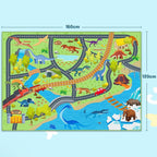Washable Kids Rug for Playroom City Life