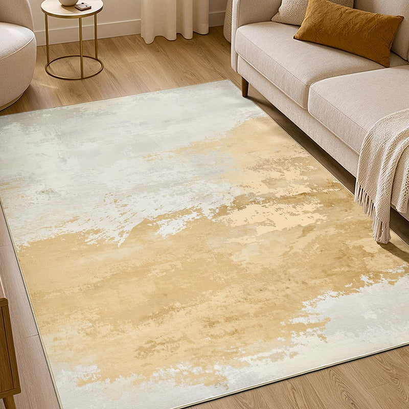 Washable Large Modern Abstract Area Rug Living Room
