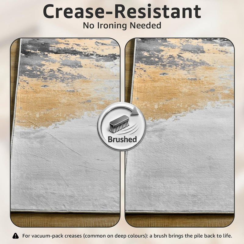 Washable Large Modern Abstract Area Rug Living Room