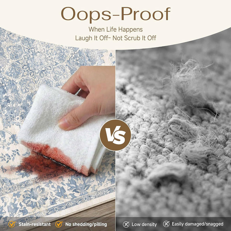 Rugs Living Room Large Machine Washable