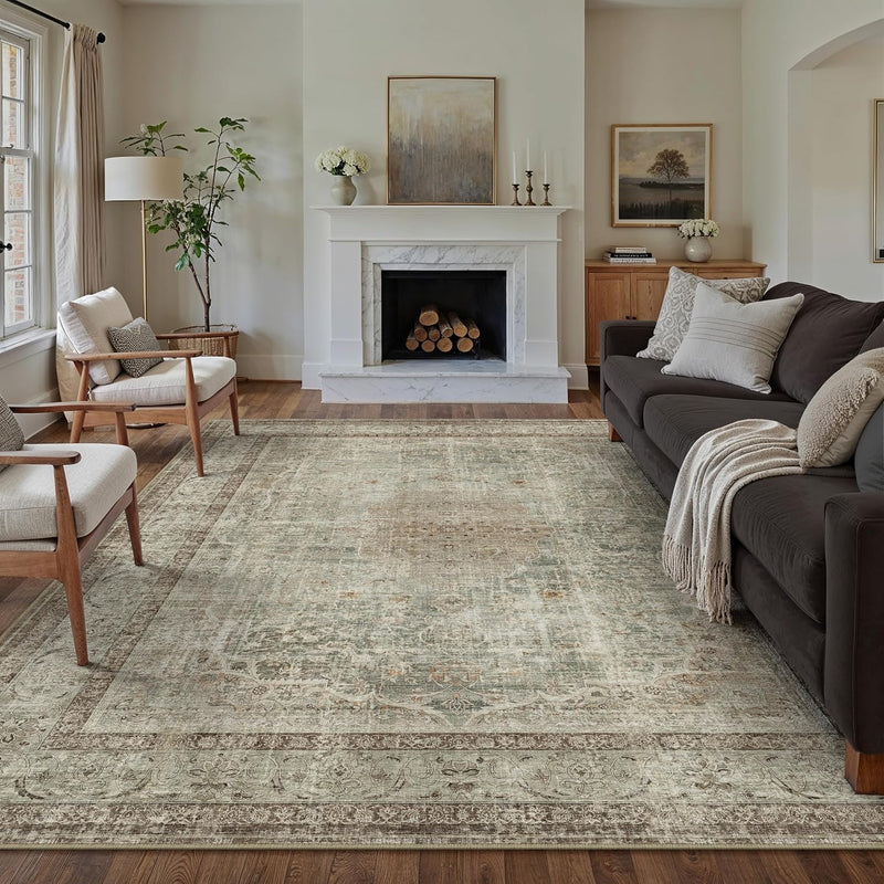 Rugs Living Room Large Machine Washable
