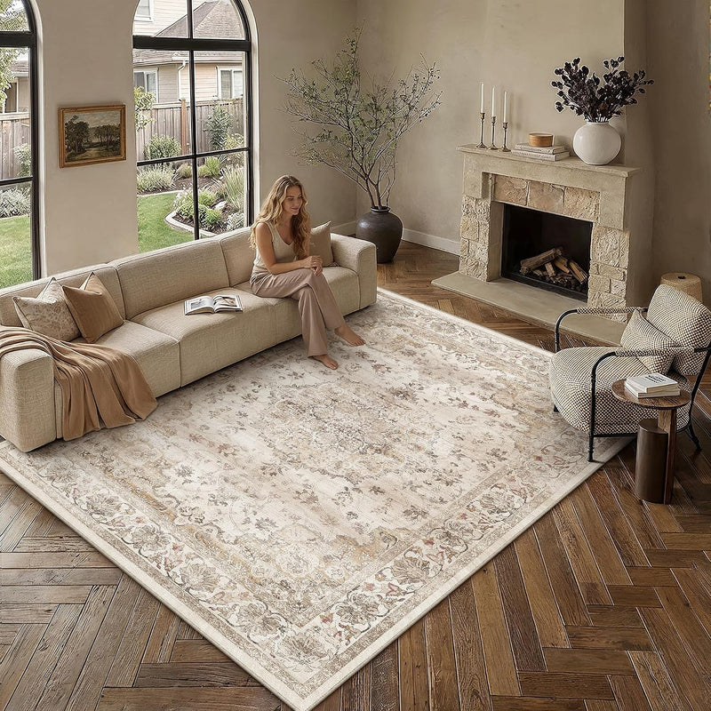Rugs Living Room Large Machine Washable