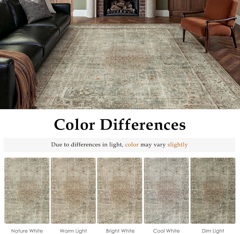 Rugs Living Room Large Machine Washable