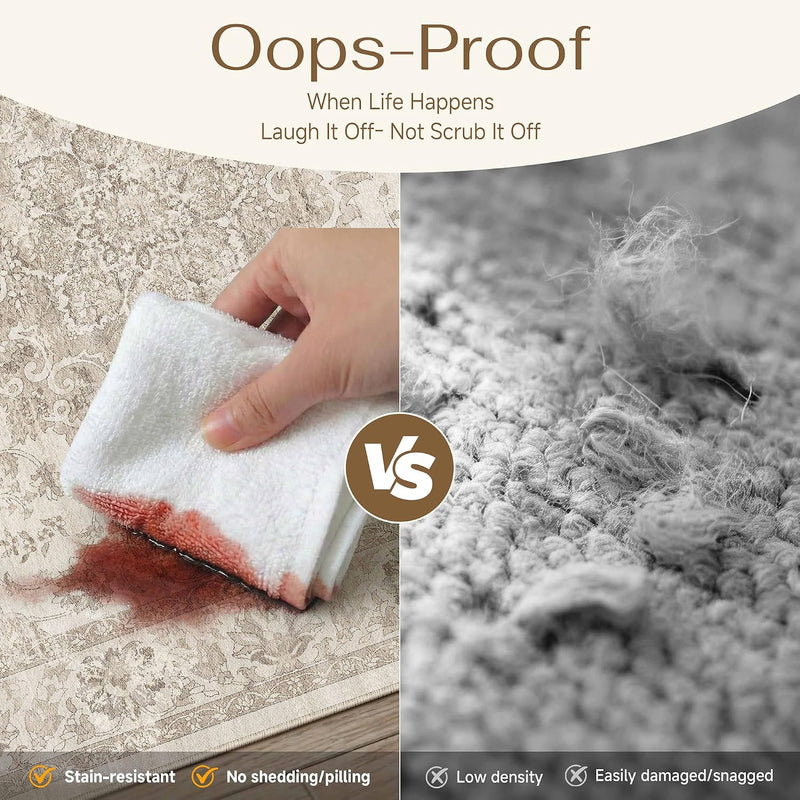 Rugs Living Room Large Machine Washable