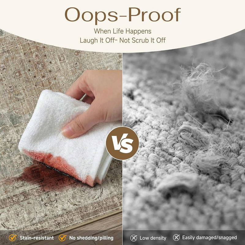Rugs Living Room Large Machine Washable