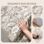 Washable Large Rugs for Living Room