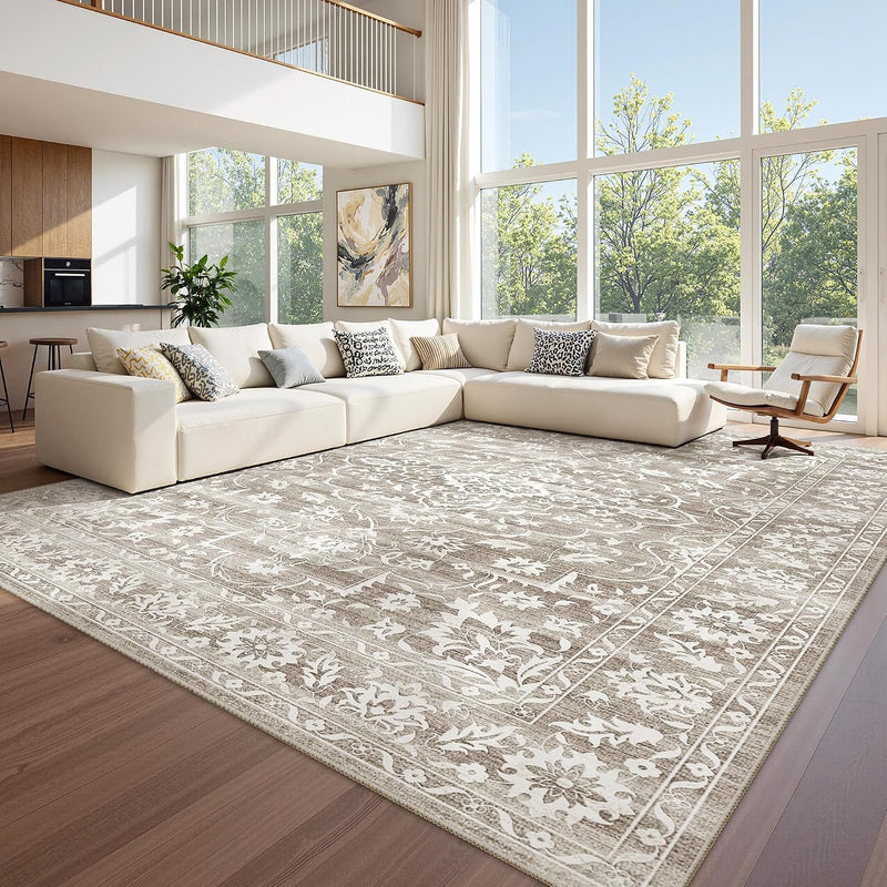 Washable Large Rugs for Living Room