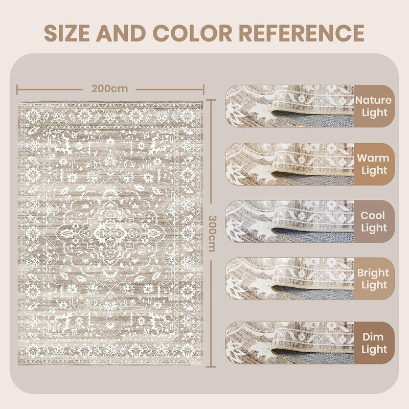 Washable Large Rugs for Living Room