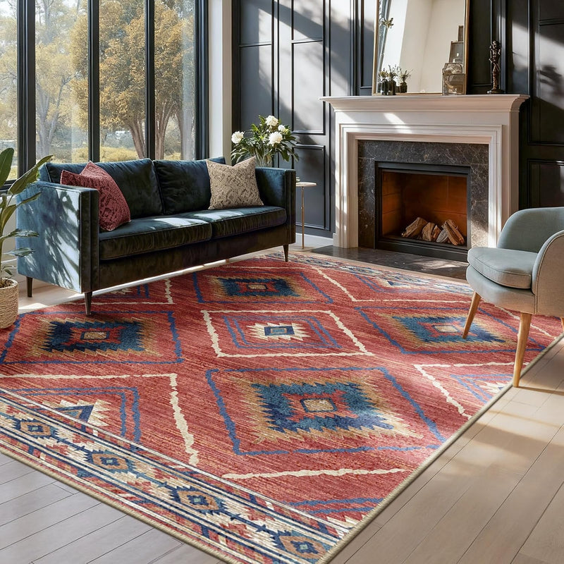 Washable Large Rugs Living Room Non-Slip