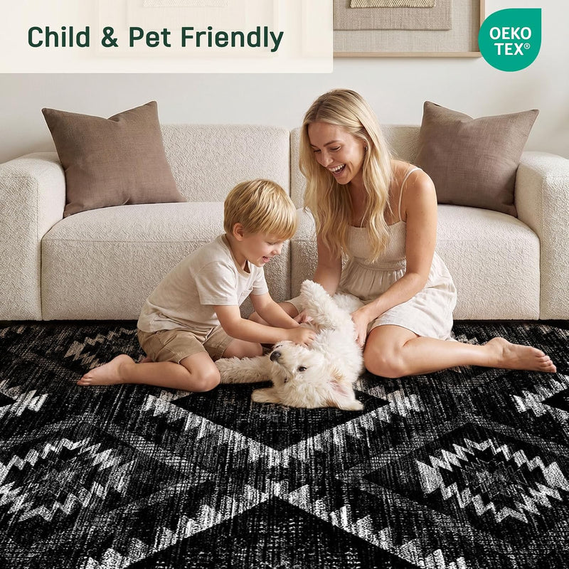 Washable Large Rugs Living Room Non-Slip