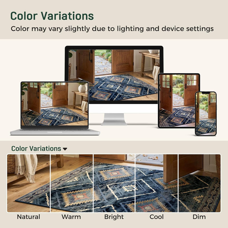 Washable Large Rugs Living Room Non-Slip