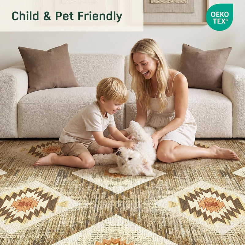 Washable Large Rugs Living Room Non-Slip