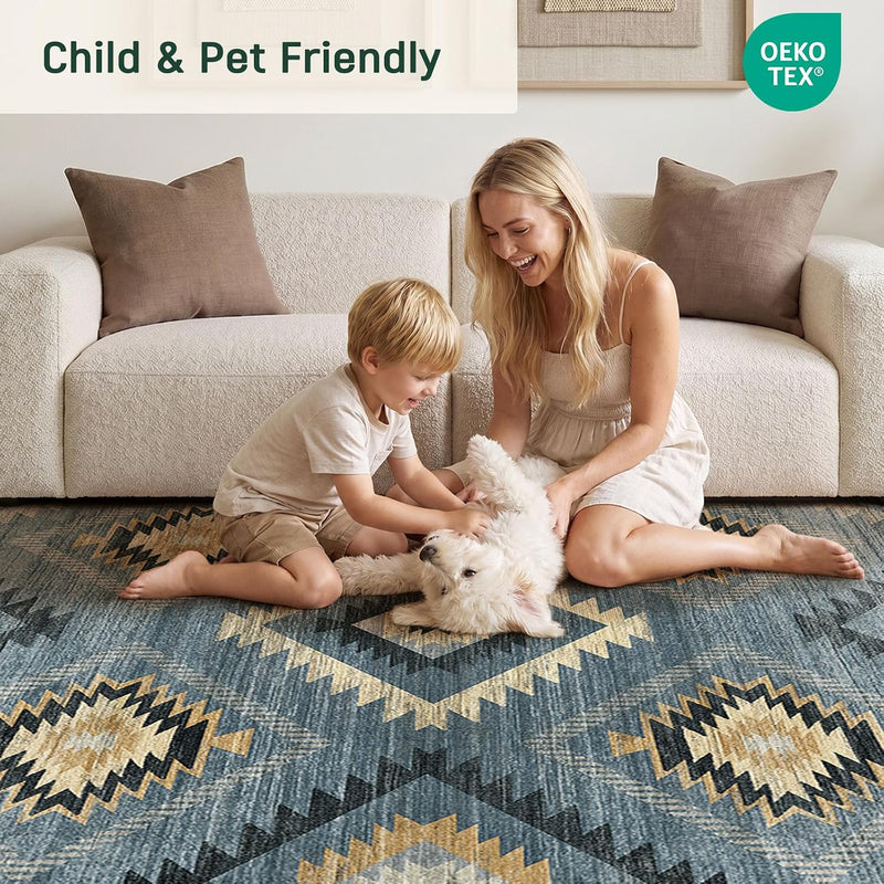 Washable Large Rugs Living Room Non-Slip