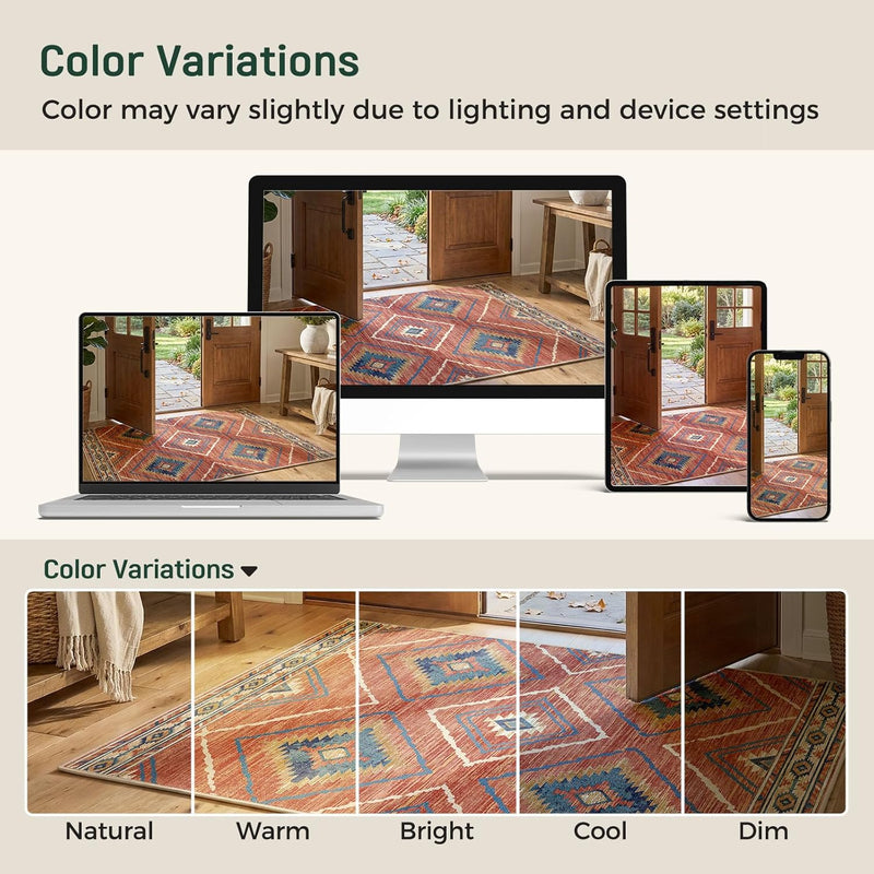 Washable Large Rugs Living Room Non-Slip