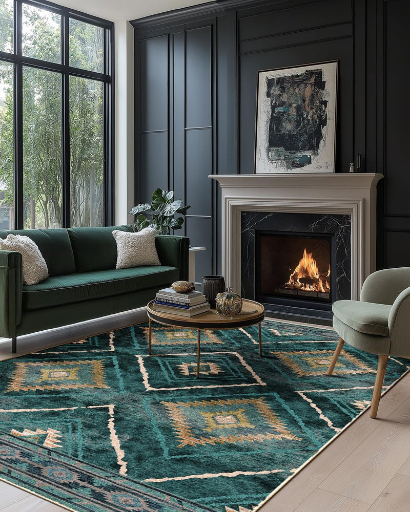 Washable Large Rugs Living Room Non-Slip
