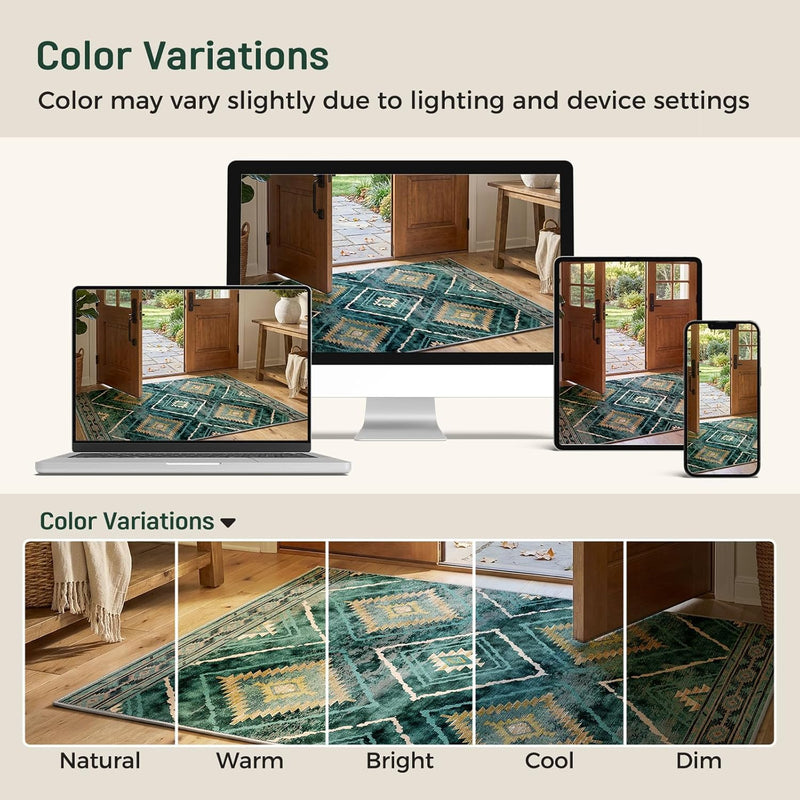 Washable Large Rugs Living Room Non-Slip