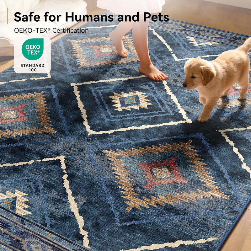 Washable Large Rugs Living Room Non-Slip