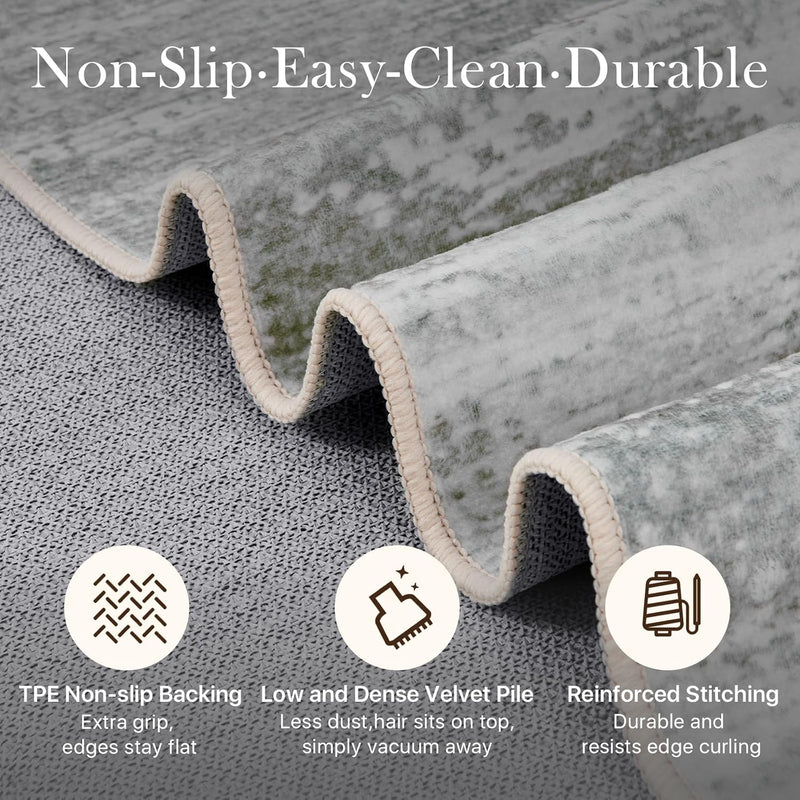 Washable Rugs for Living Room Large Centre