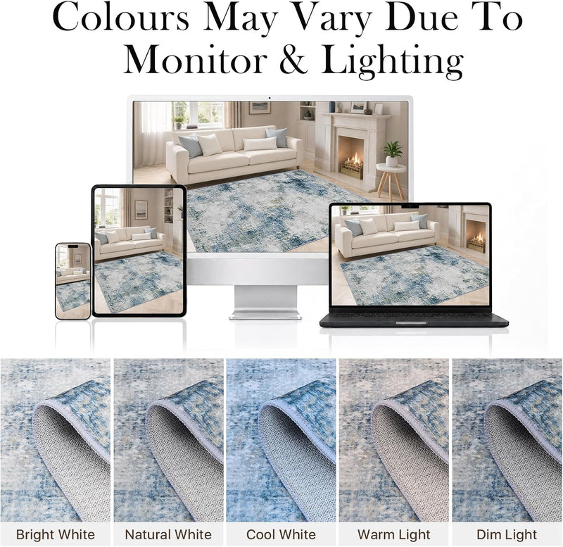 Washable Rugs for Living Room Large Centre
