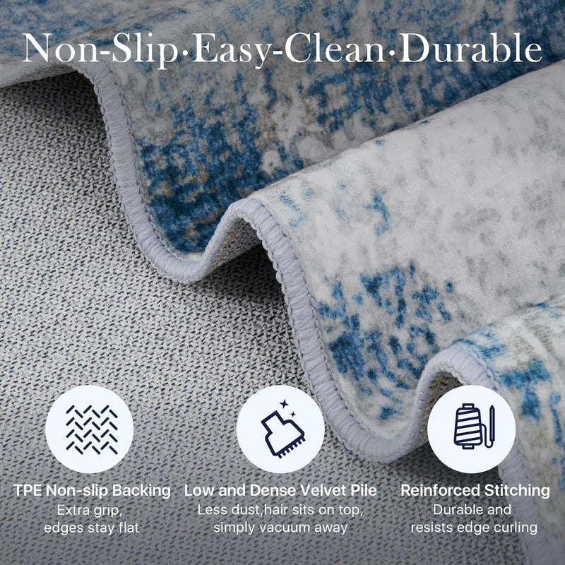 Washable Rugs for Living Room Large Centre