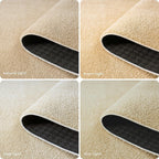 Washable Modern Living Room Rug Polyester Plain